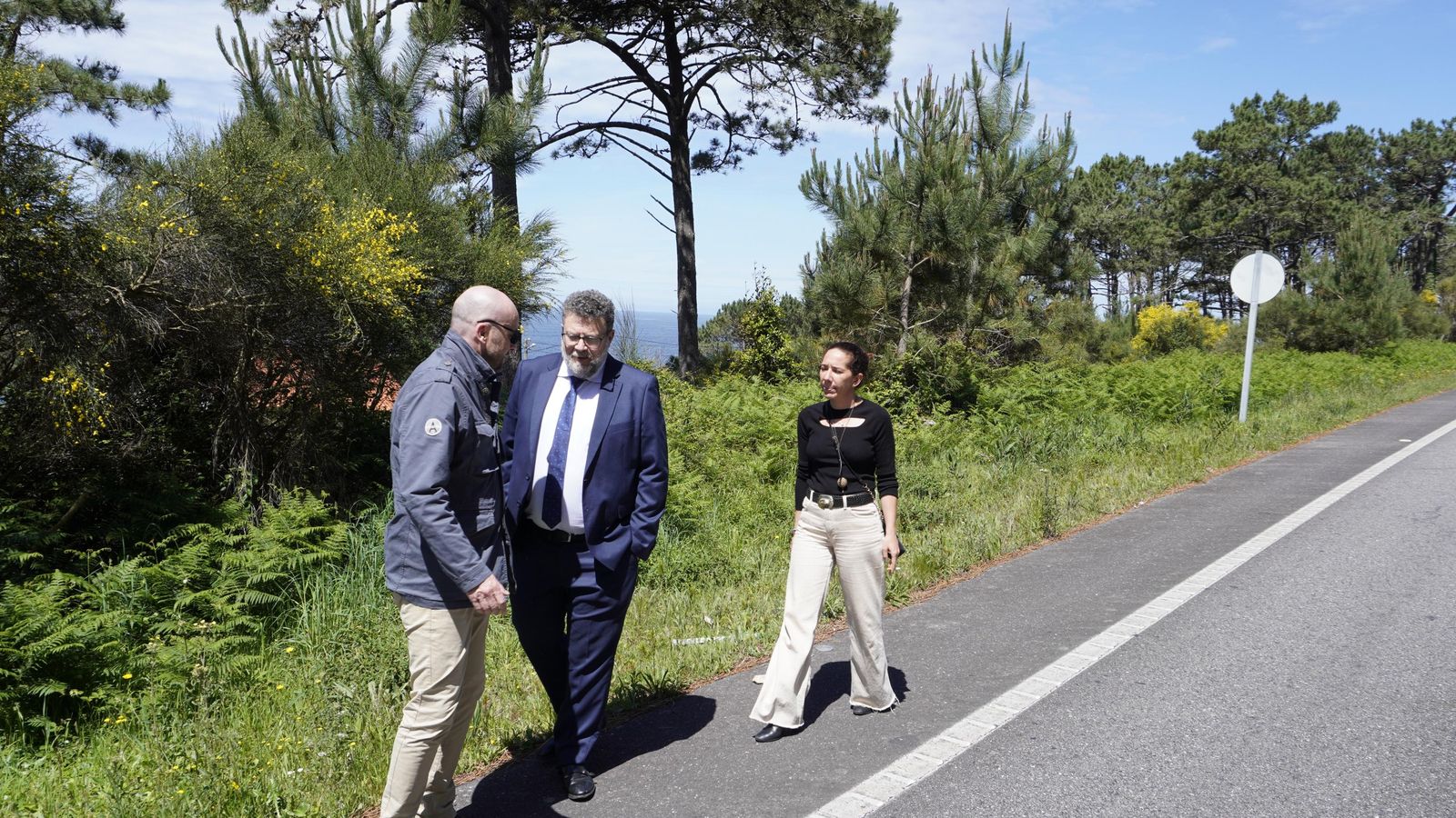 Ramón e Ignacio Pérez Amoedo visitaron junto a Rosa en lugar de Portecelo.