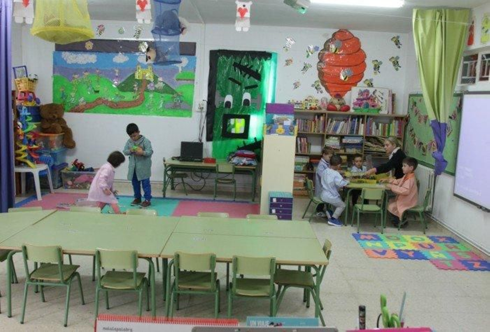 La escuela unitaria de Taboadela, con el menor número de alumnos.