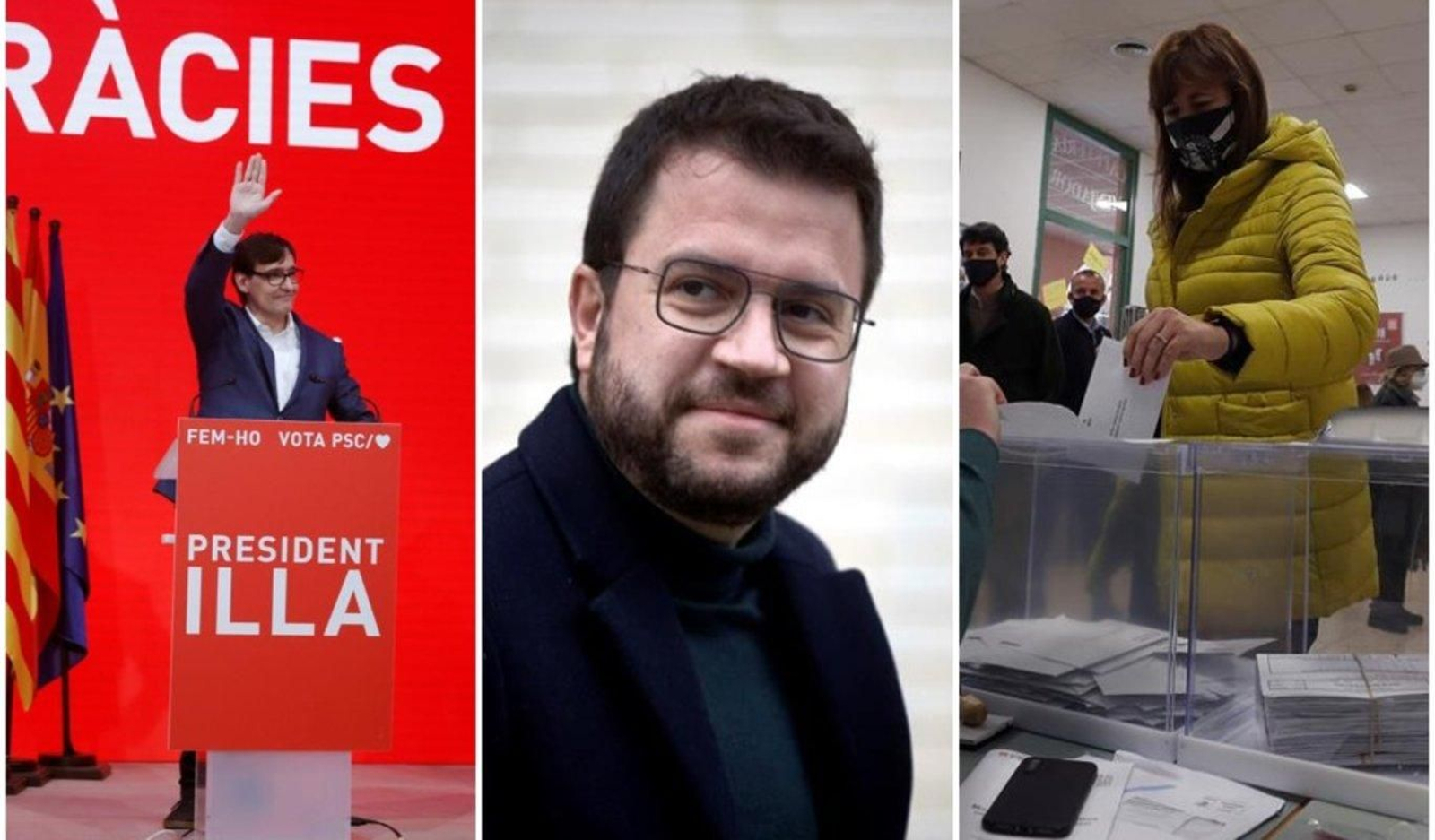 Illa, Aragonés y Borrás (EFE).