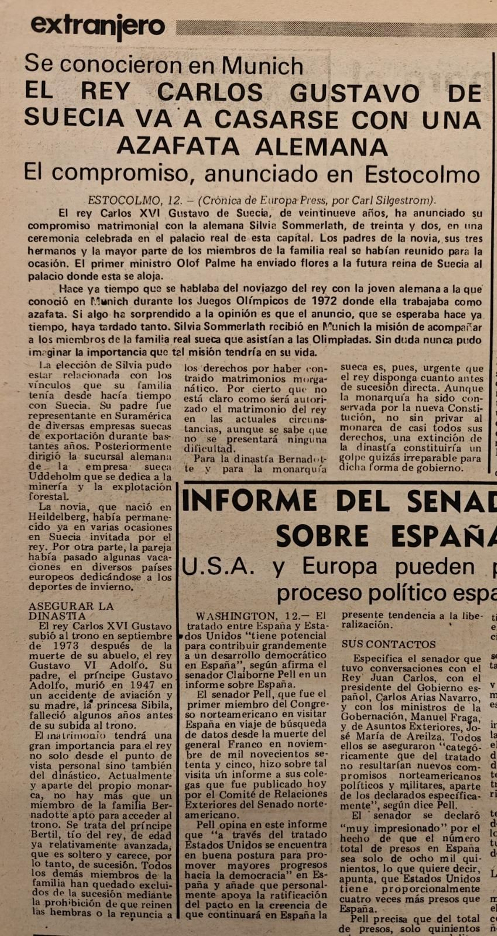 13 de marzo de 1976.