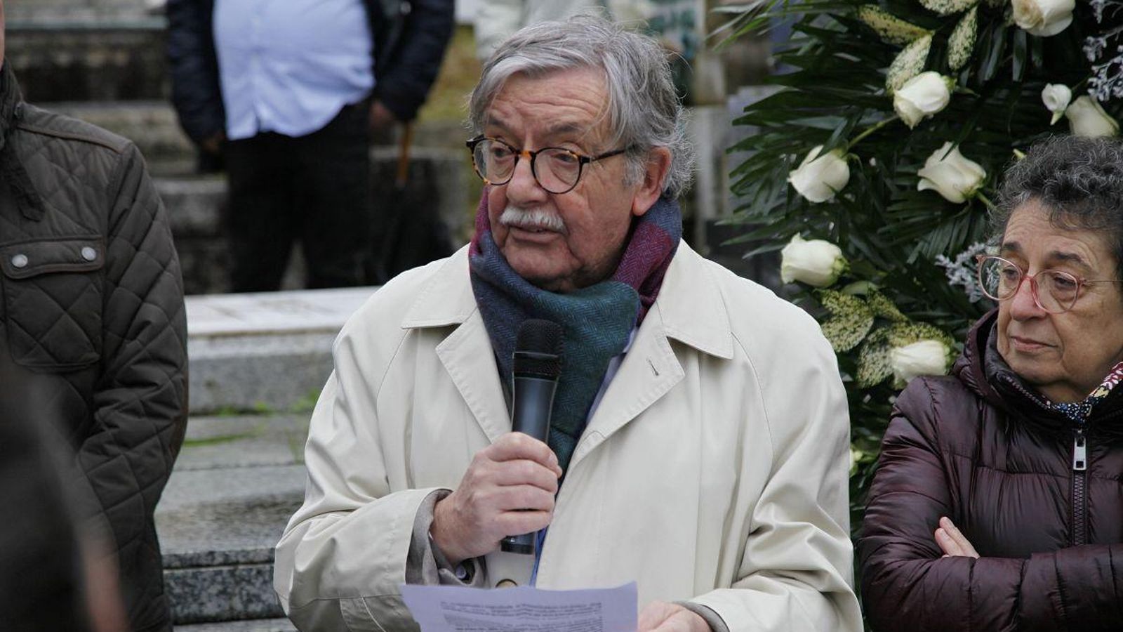 Manuel López-Rivadulla Lamas brinda unha verbas na homenaxe ao seu bisavó