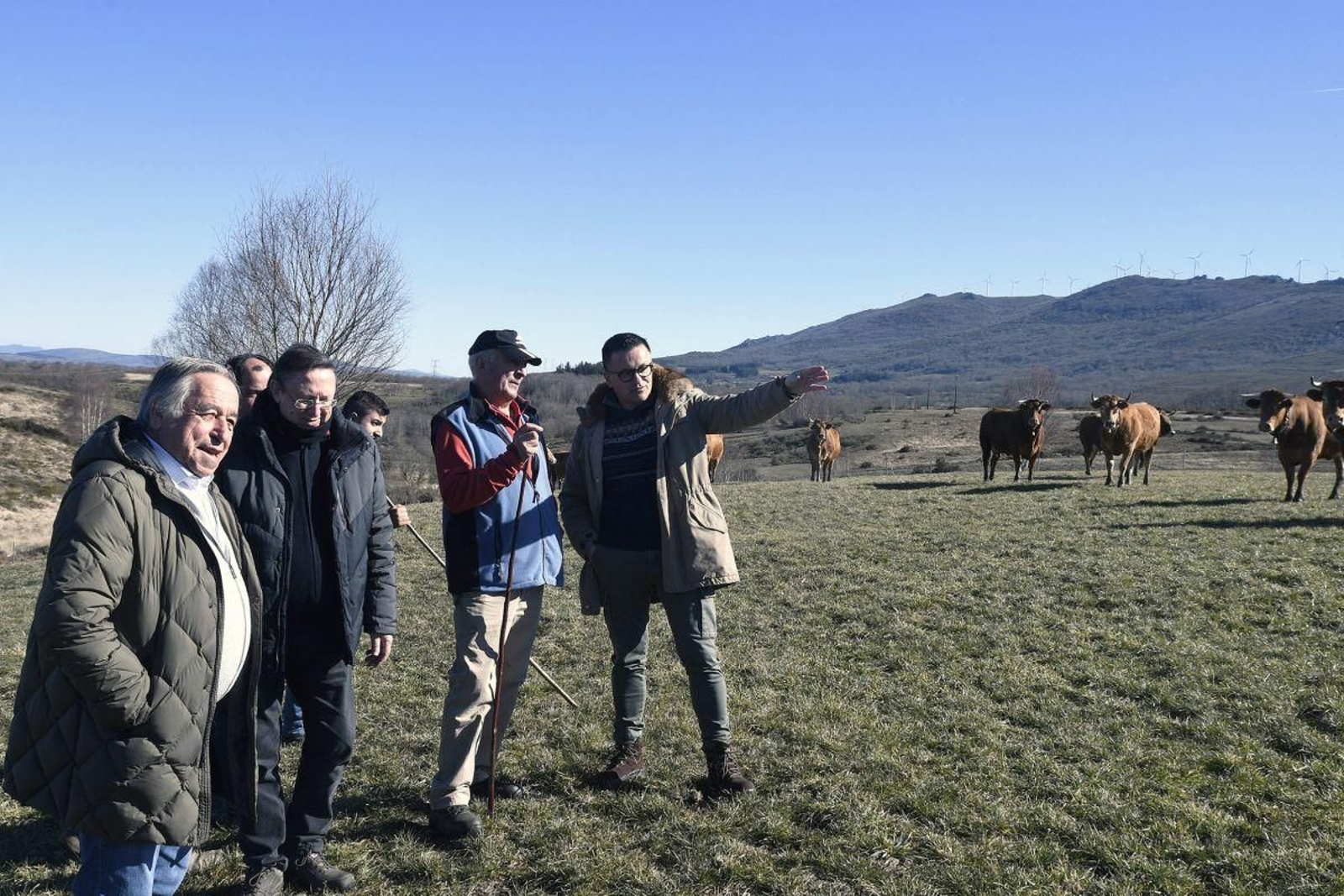 O conselleiro José González, en Montederramo.