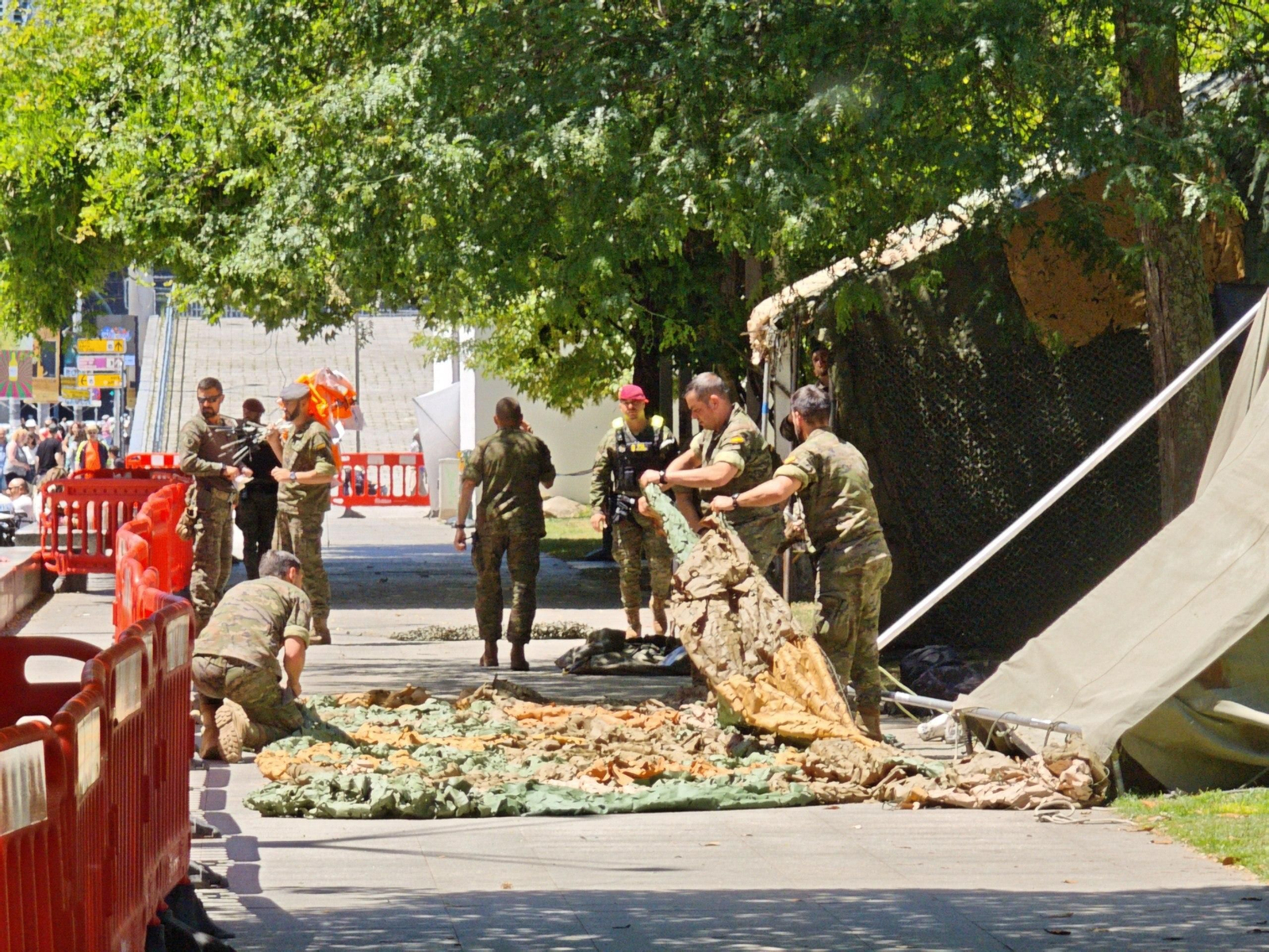 Galería | Las Fuerzas Armadas recogen sus bártulos tras una semana en Vigo