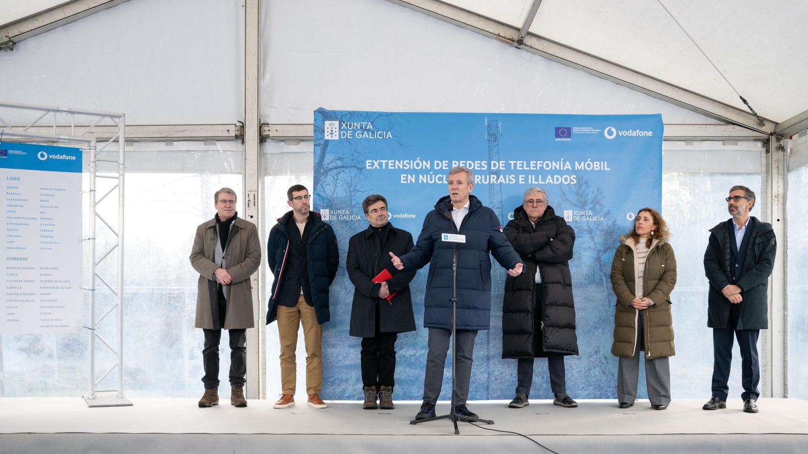 La presentación en Leiro