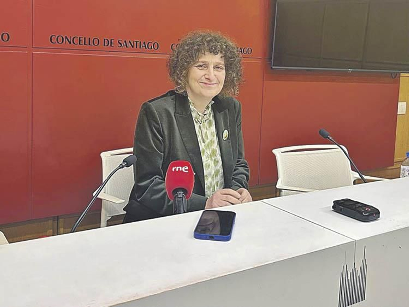 Goretti Sanmartín, alcaldesa nacionalista de Compostela.