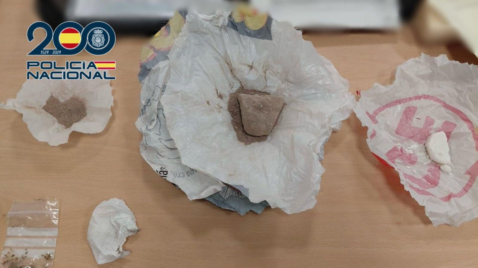 Droga intervenida en Vigo.