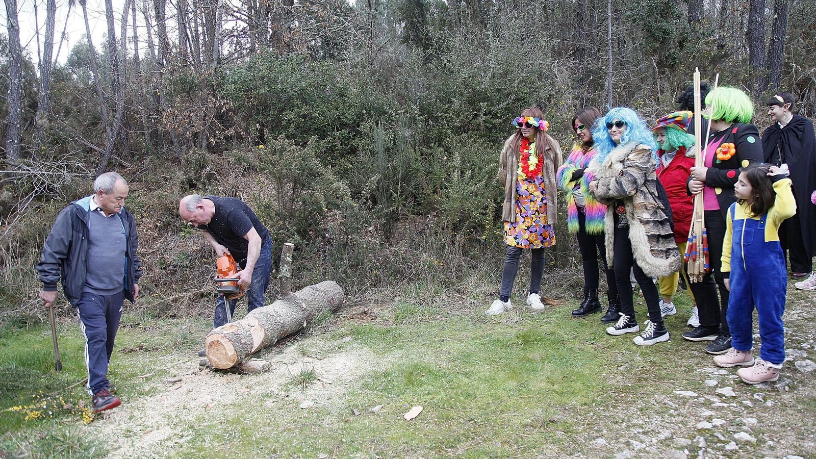 Galería | As Teixugueiras ya tienen a su meco de este Entroido