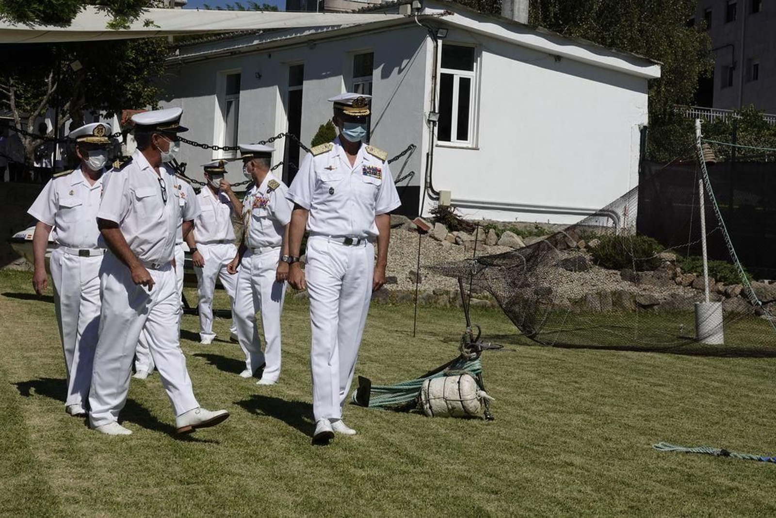Tui recibe con aplausos al Rey en su visita a Comandancia Naval del Miño // Vicente