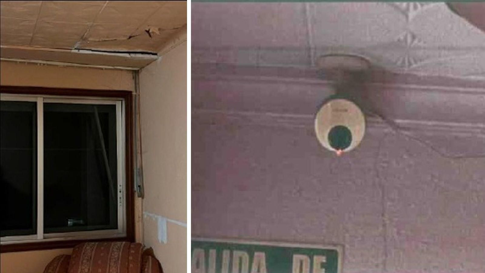 Estado en el que se encontraba el club en el que ejercían las mujeres. Había cámaras instaladas.