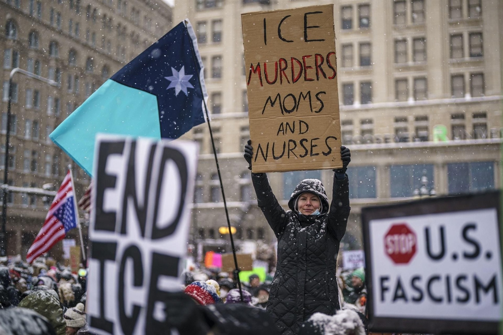 Protestas contra el cuerpo federal de inmigración de Estados Unidos