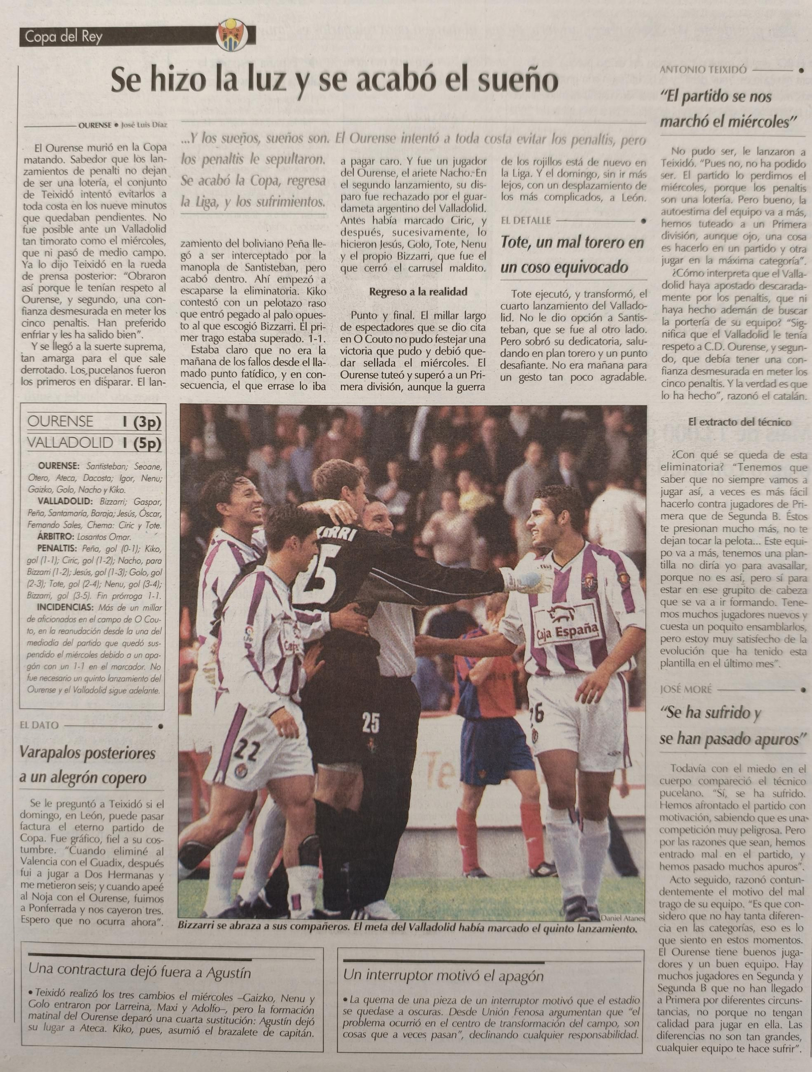 El Ourense, eliminado en la Copa del Rey