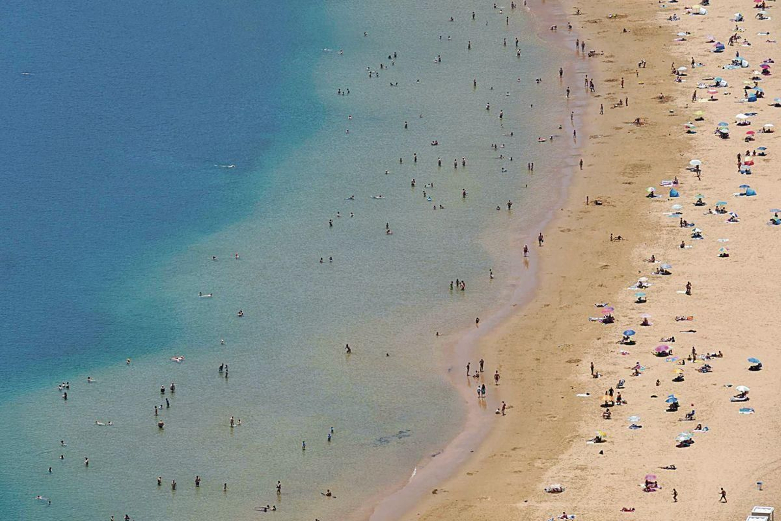 Playa de las Teresitas, en Santa Cruz de Tenerife (Canarias).