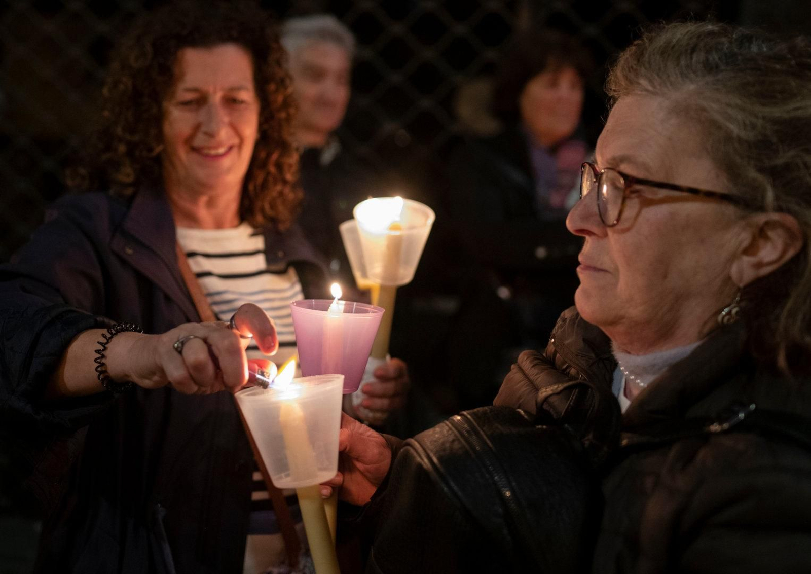 La vela, un elemento que no faltó en cada ano.