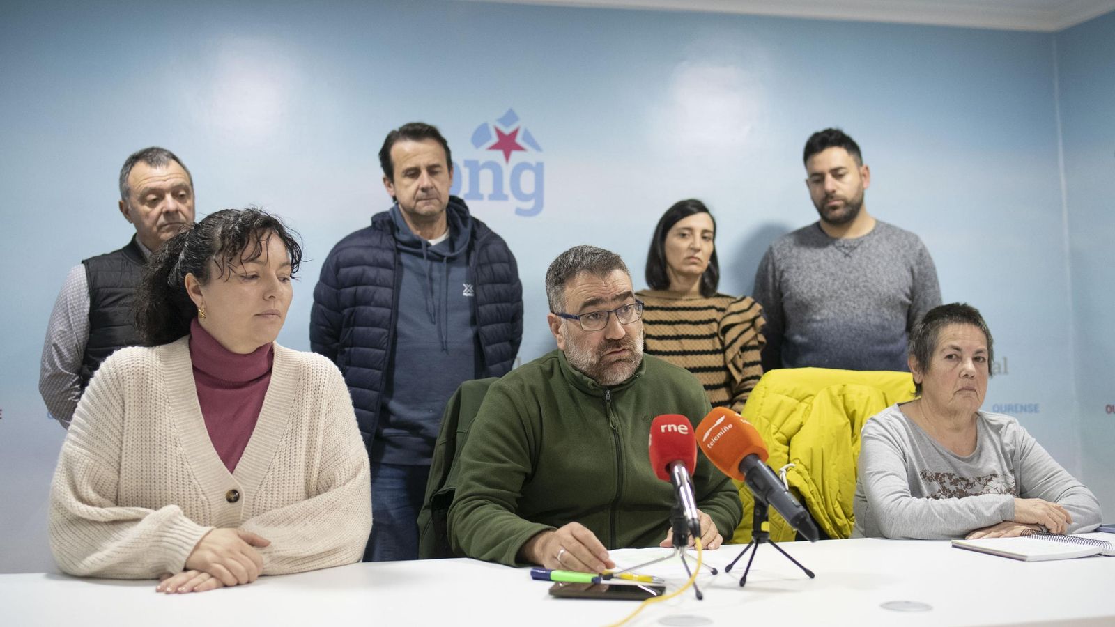 Rueda de prensa del BNG en la jornada de ayer para presentar la moción que van a llevar al próximo pleno de la Diputación