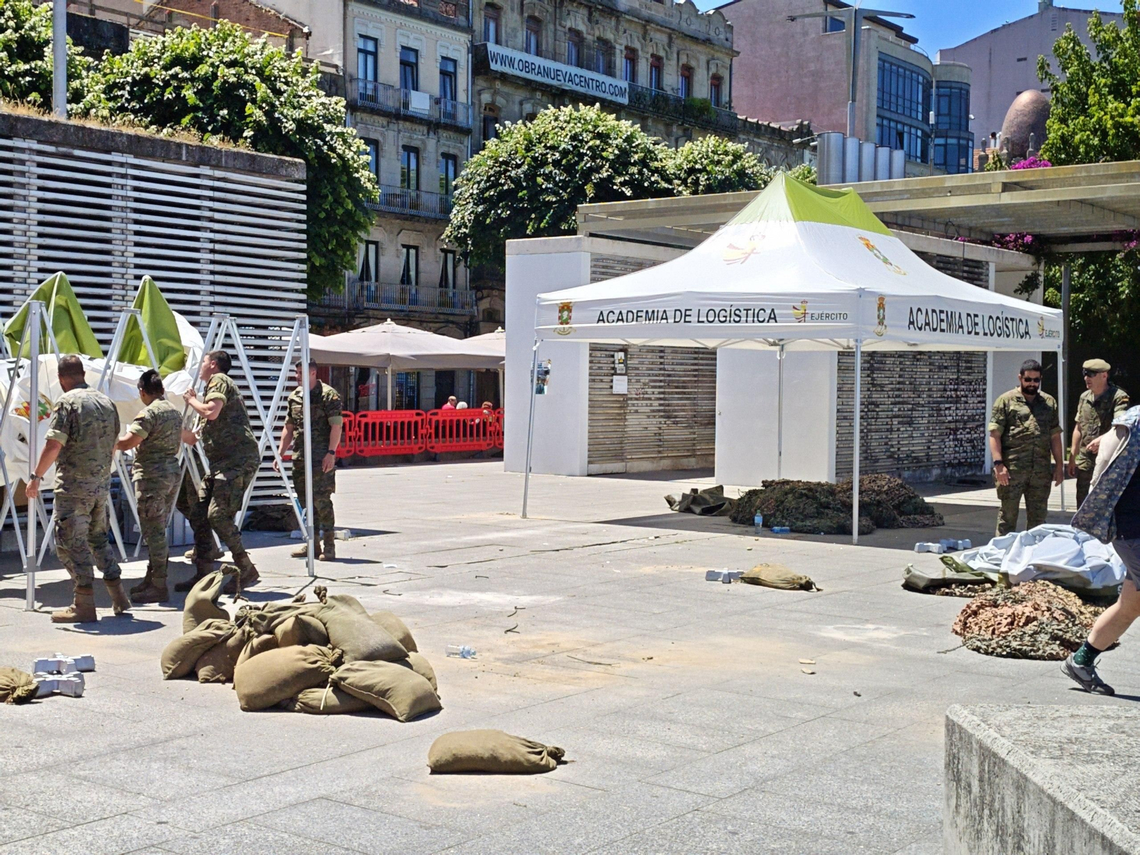Galería | Las Fuerzas Armadas recogen sus bártulos tras una semana en Vigo