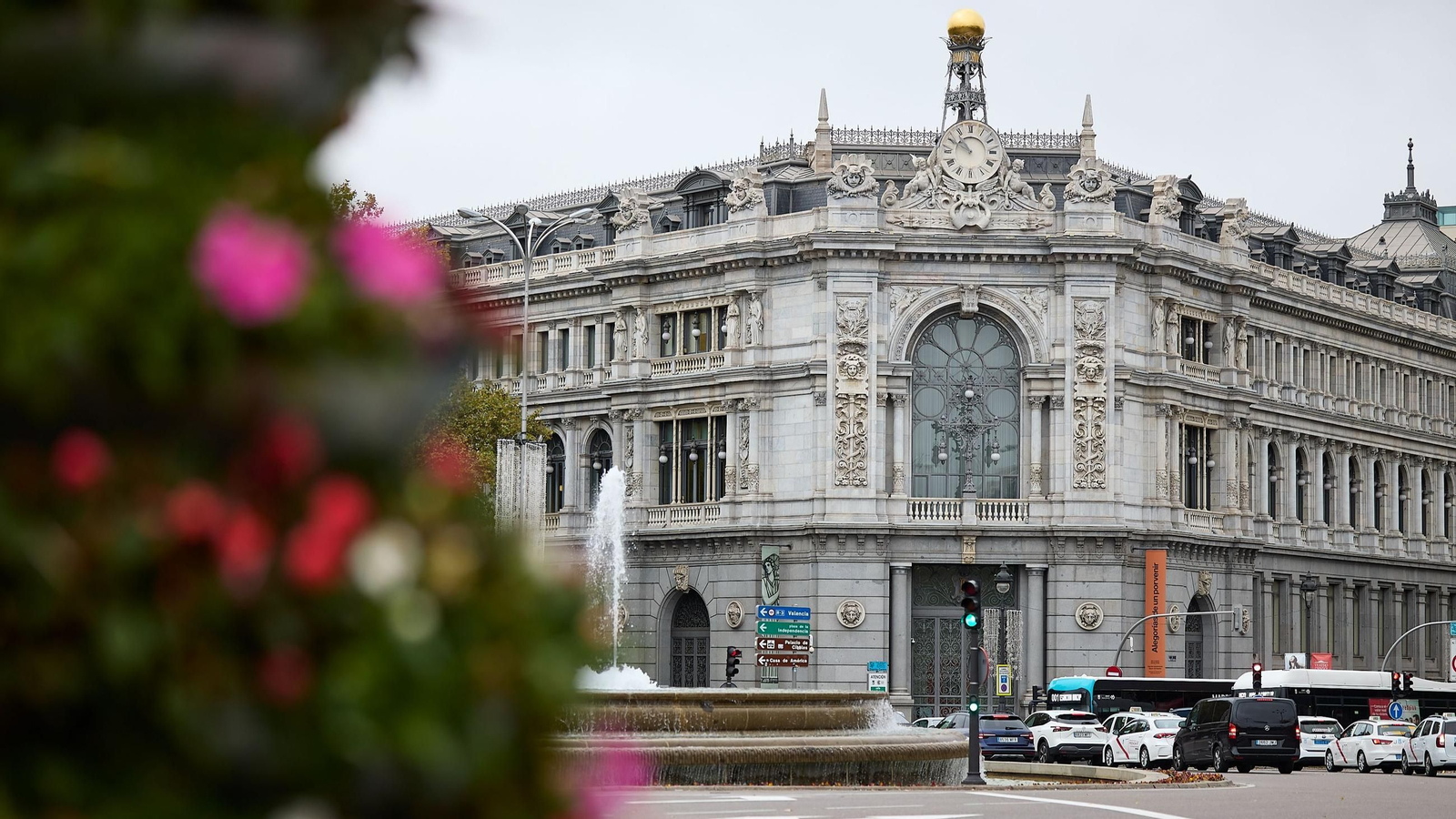 Fachada del Banco de España, en Madrid.