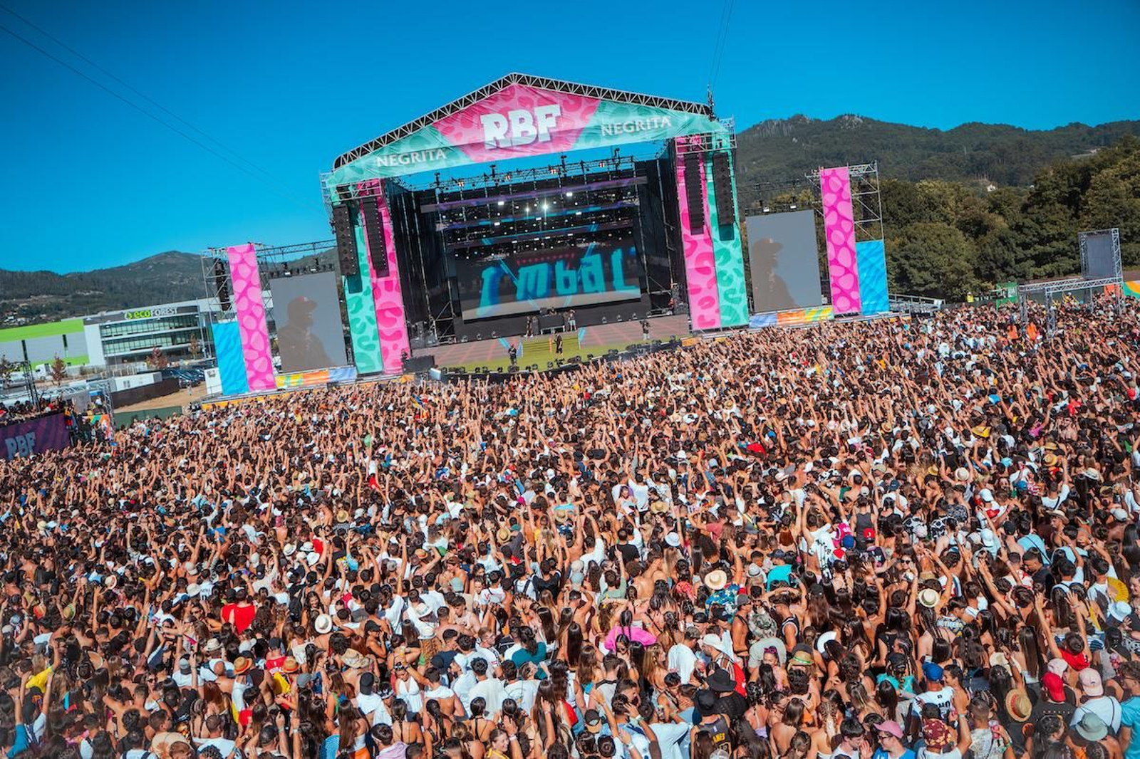 Imagen del escenario principal del RBF en Nigrán.