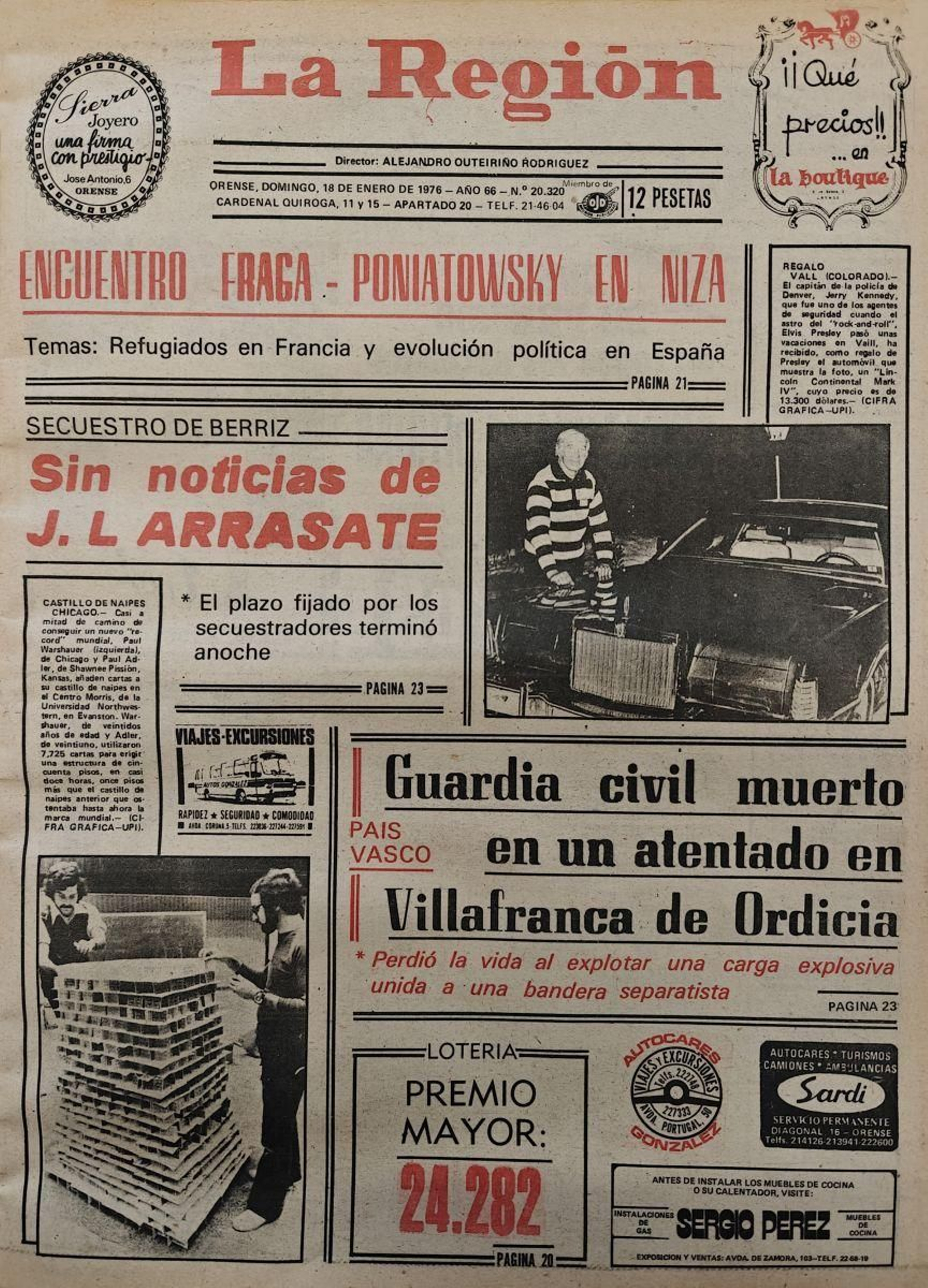 La primera 18 de enero 1976