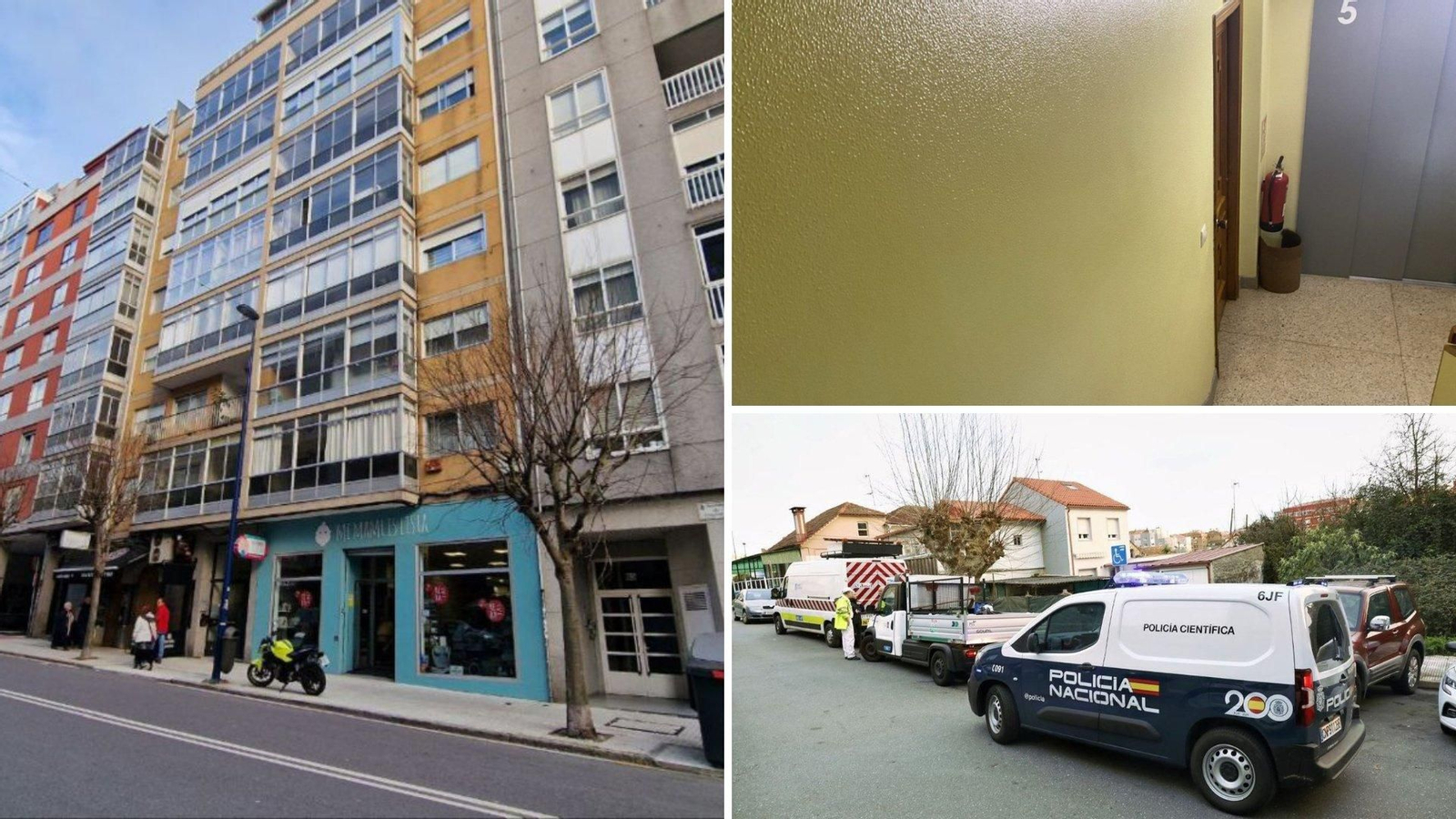 La Policía llevó a cabo un largo registro durante el martes en un piso del número 83 de la avenida de Fragoso.