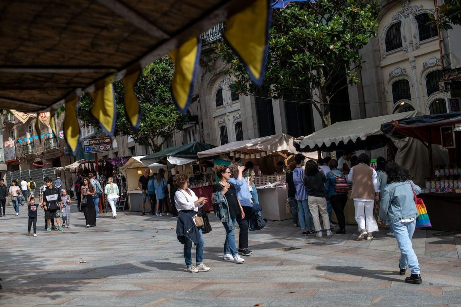 Mercado medieval en la ciudad (ÓSCAR PINAL)
