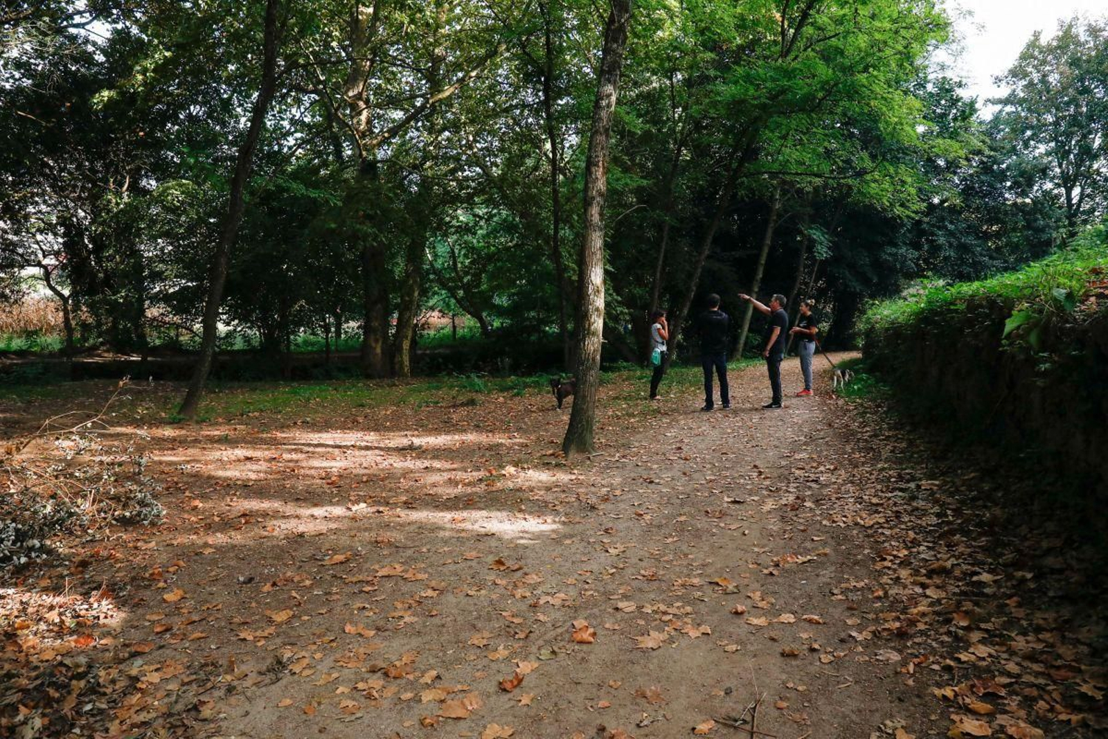 La Policía no encontró el arma del delito en el parque canino de Castrelos.