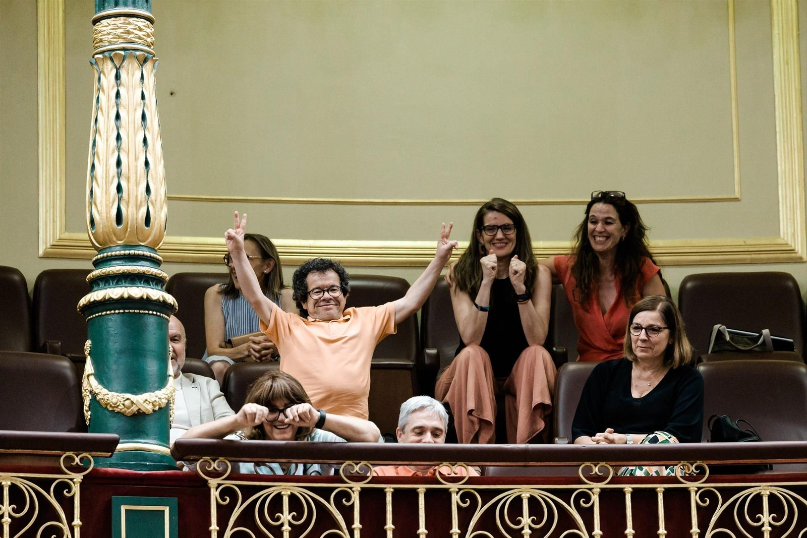 Público durante una sesión plenaria extraordinaria, en el Congreso de los Diputados, a 14 de julio de 2026, en Madrid (España)