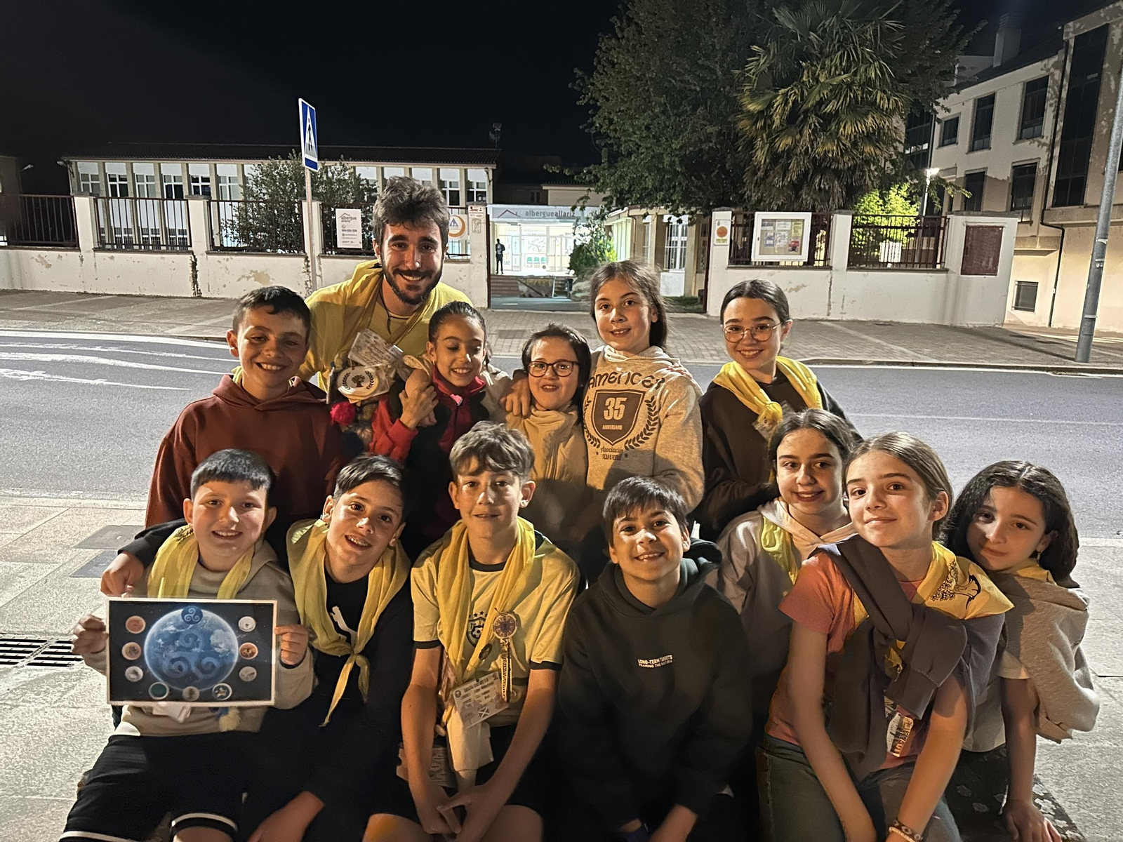 Un grupo de Andaina no xogo