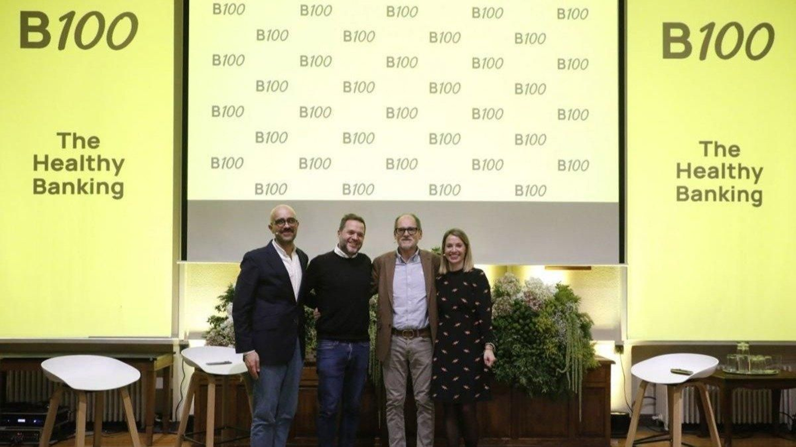 De izquierda a derecha, Luis Franqueira, Bruno Rico, Jorge Mahía, y Paloma Barreiro.