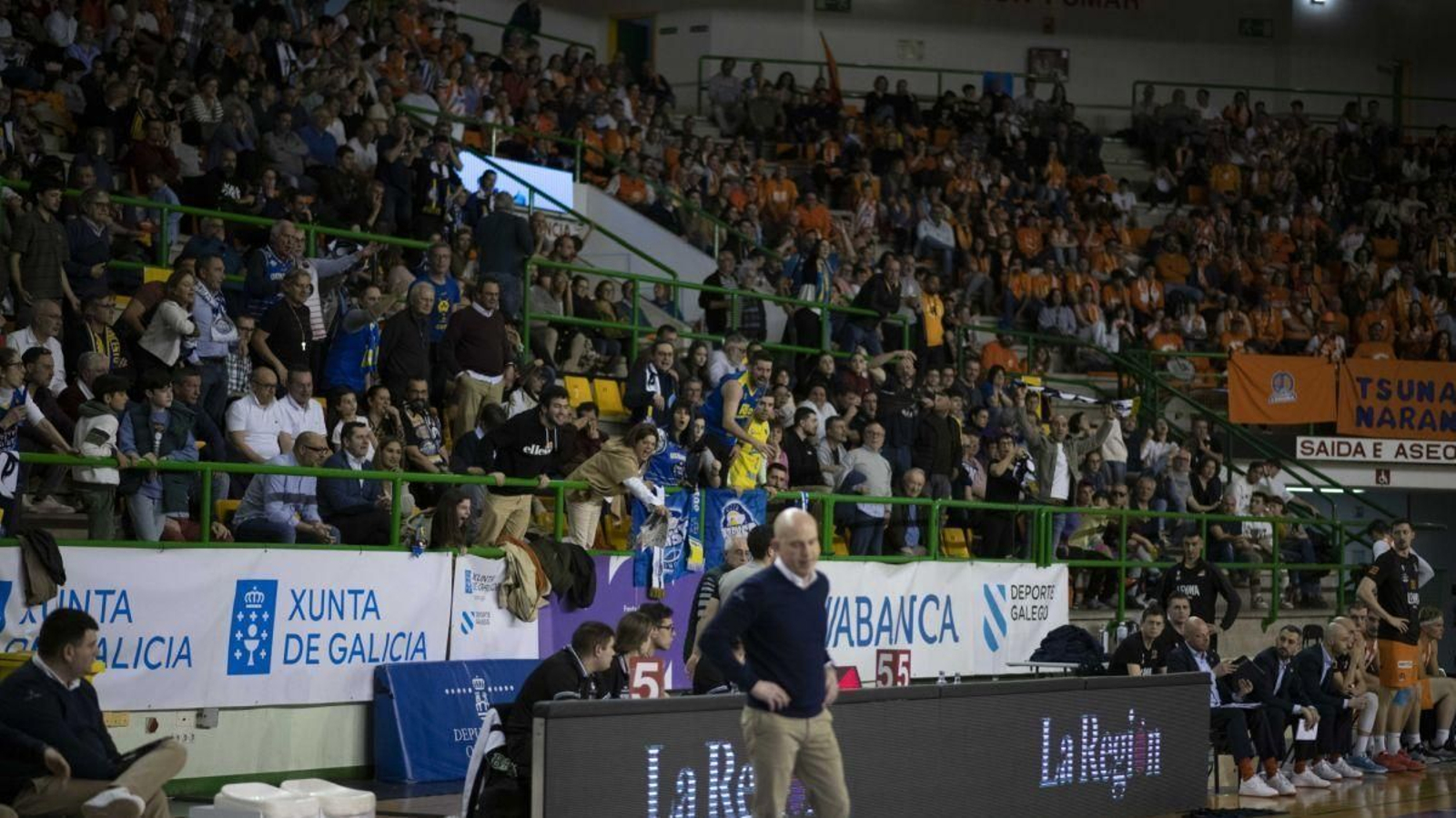 El derbi de la temporada pasada ante el Básquet Coruña, ha sido la mejor entrada en muchos años.