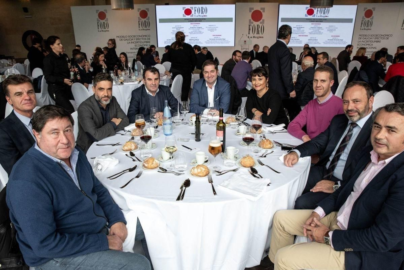 José Ramón Rodríguez, José Ramón Correa, Xosé Carballo, Luís Rivera, Marcos Vila, Laura Seara, José Manuel García, Santiago Ferreiro y José Manuel López Canal