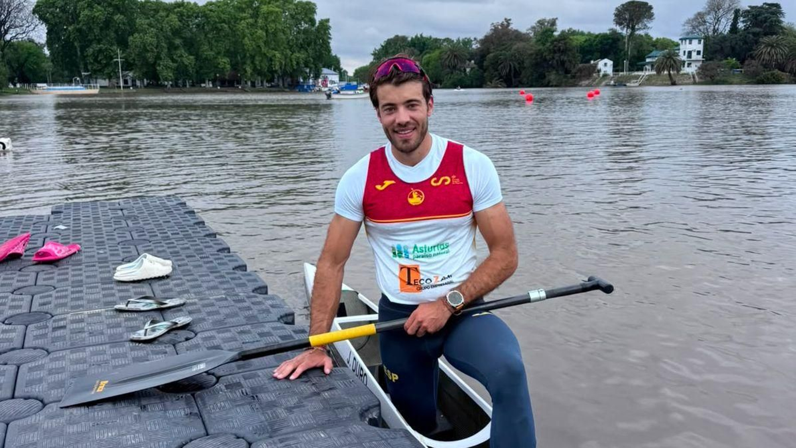 Jaime Duro conquistó la medalla de oro en el maratón corto de C1.