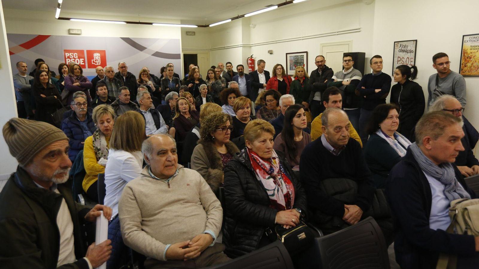 Ourense. 24/02/2020. Asamblea extraordinaria do Psoe. Foto: Xesús Fariñas