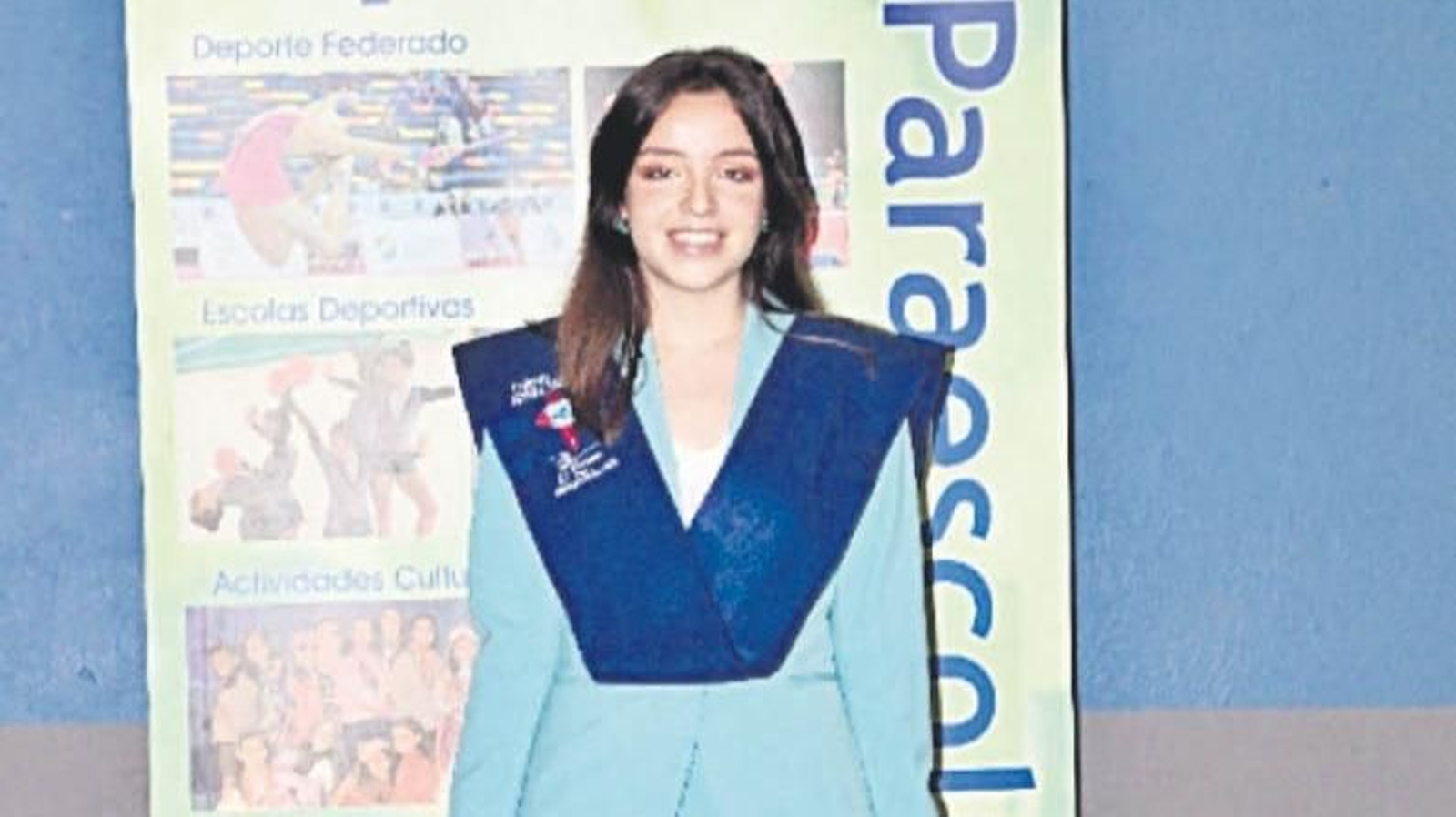 Eva hizo el bachillerato tecnológico en el Apóstol Santiago.