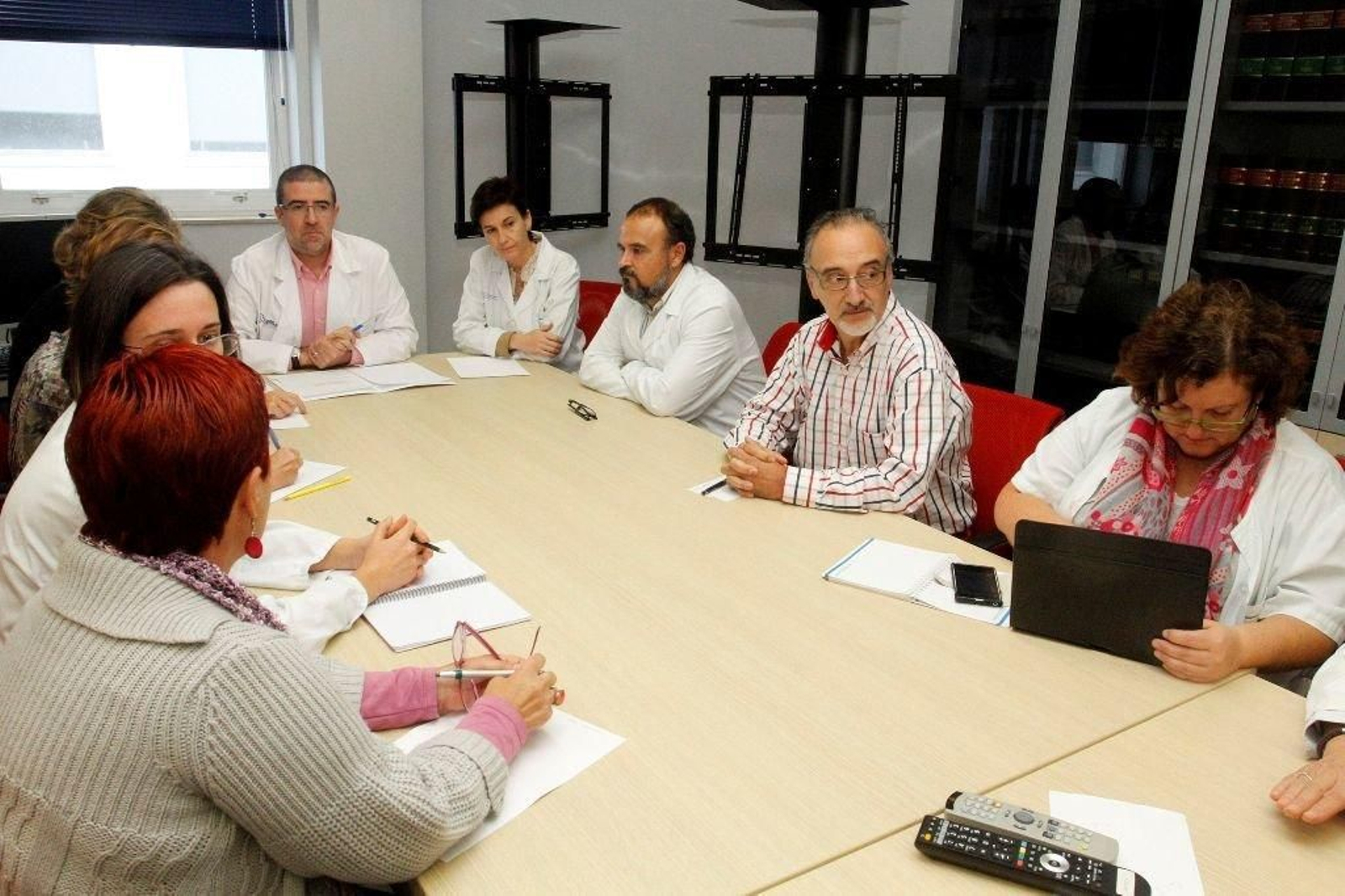 El gerente, Félix Rubial, presidió la reunión del comité de seguridad y salud laboral.