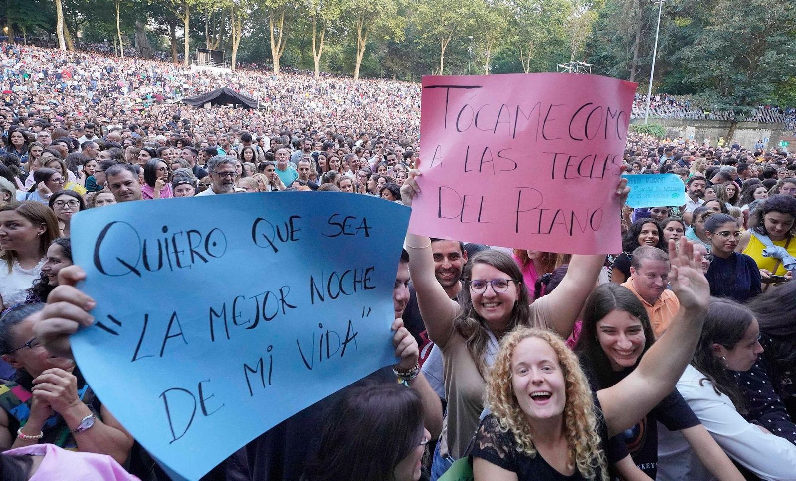 Público en el concierto de Pablo López en Castrelos.