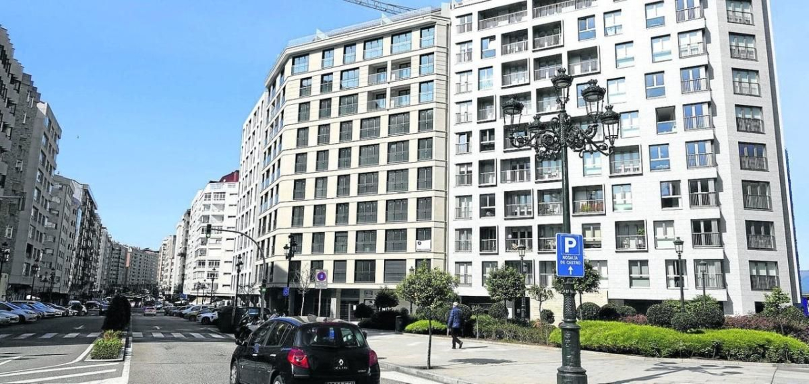 La urbanización de Rosalía de Castro, la única que ha impulsado nueva población en el centro.