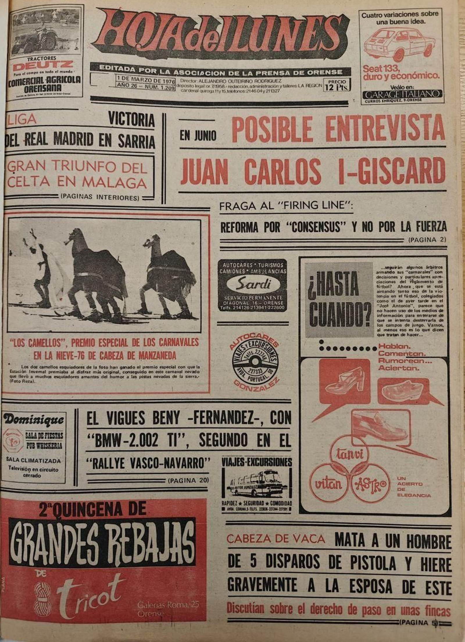 La portada.
