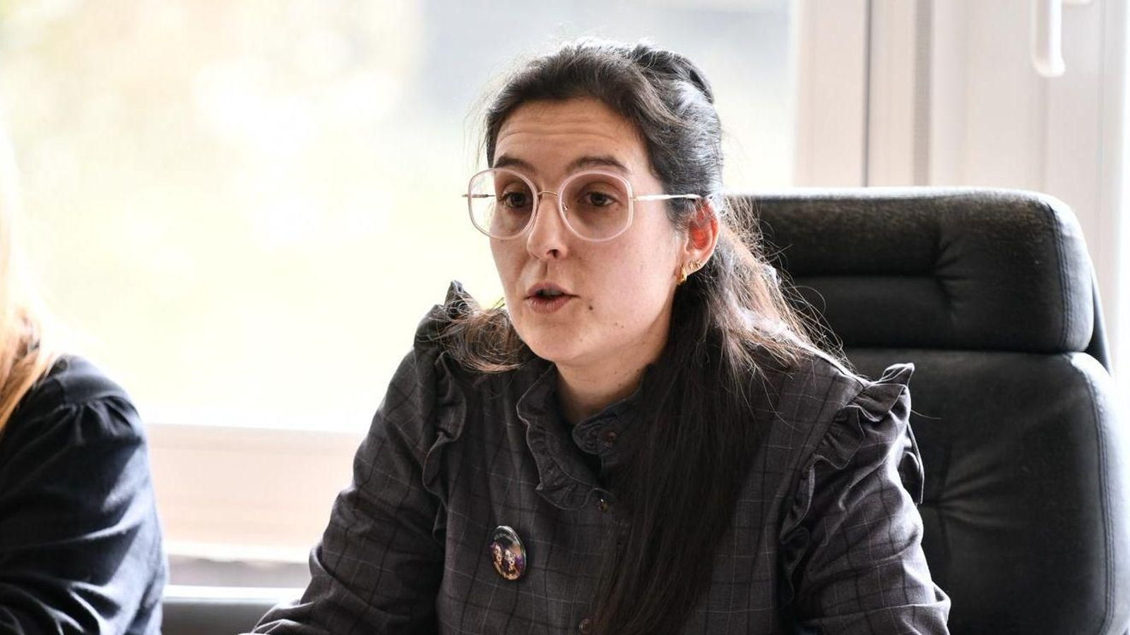 Tamara Balboa tras tomar posesión como nova alcaldesa de Vilardevós.