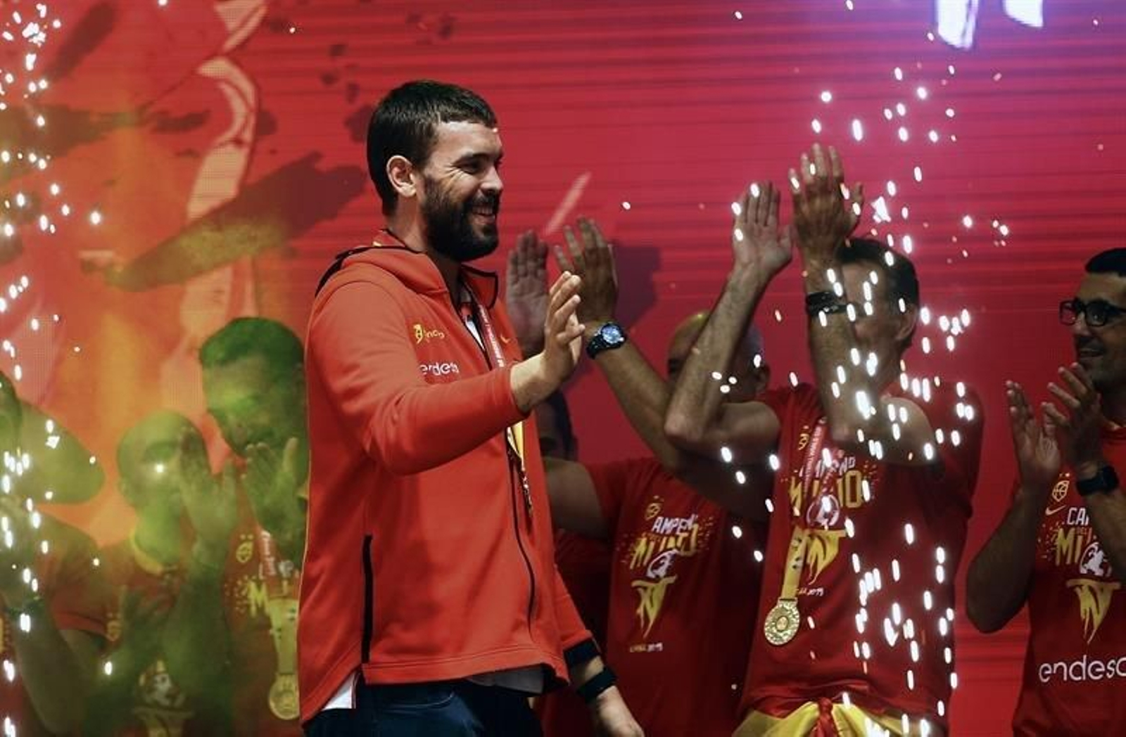 La celebración de la selección Española por el Mundial de Baloncesto 11
