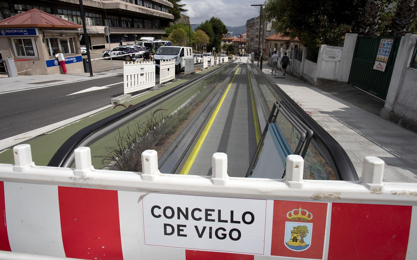 Las rampas del Paseo de Granada están ya a punto de inaugurarse.