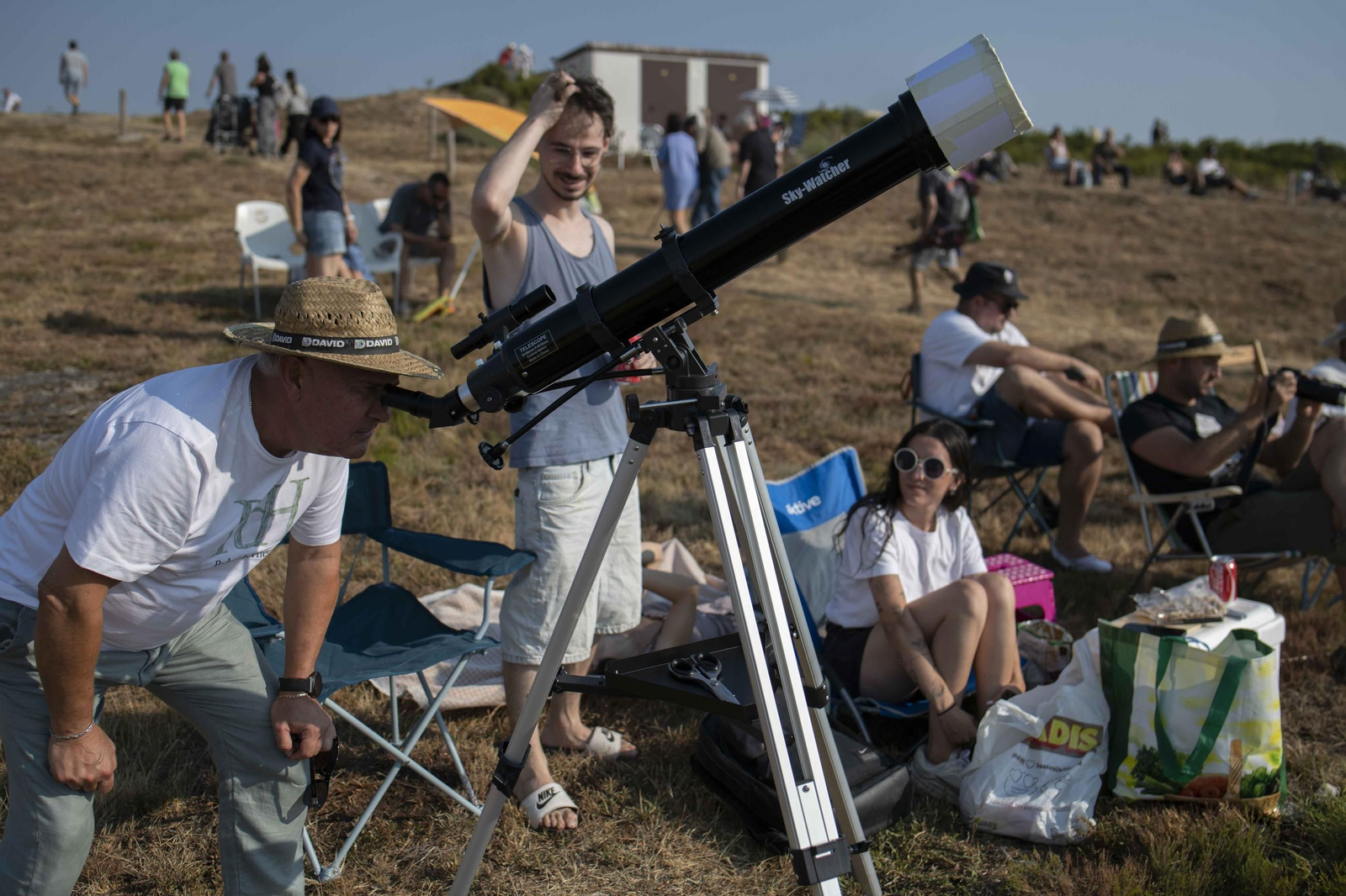 Galería | El observatorio de Trevinca, en A Veiga, vive una jornada histórica de eclipse