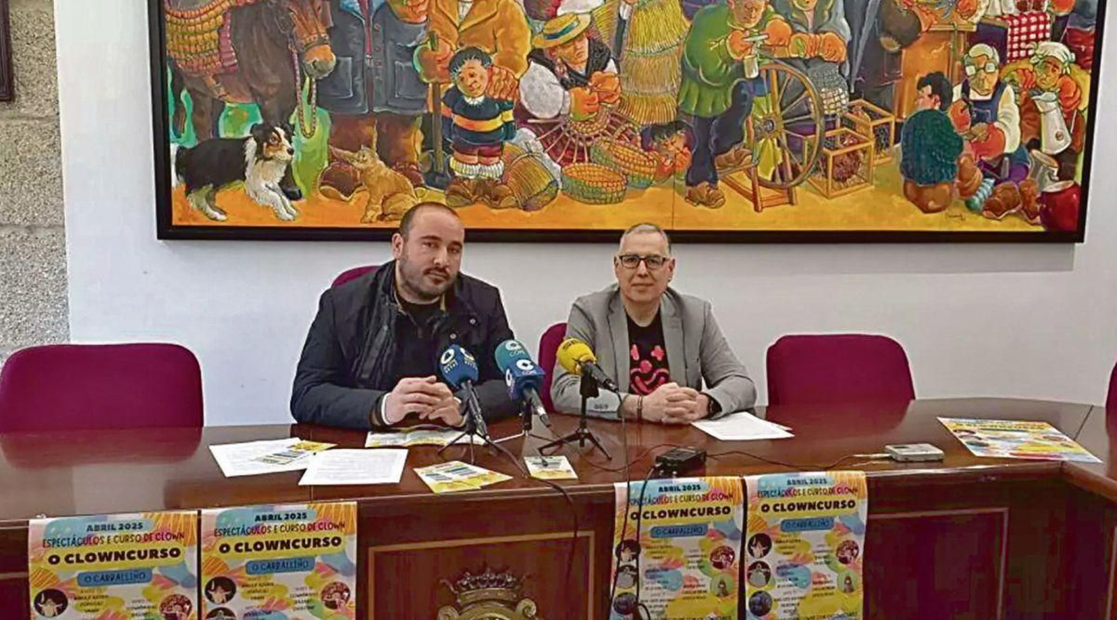 Rolda de prensa no Carballiño.