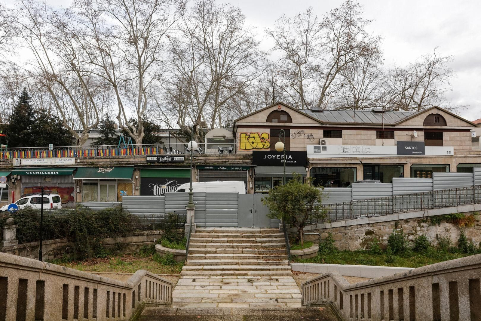 Vista general de la Plaza de Abastos de Ourense.
