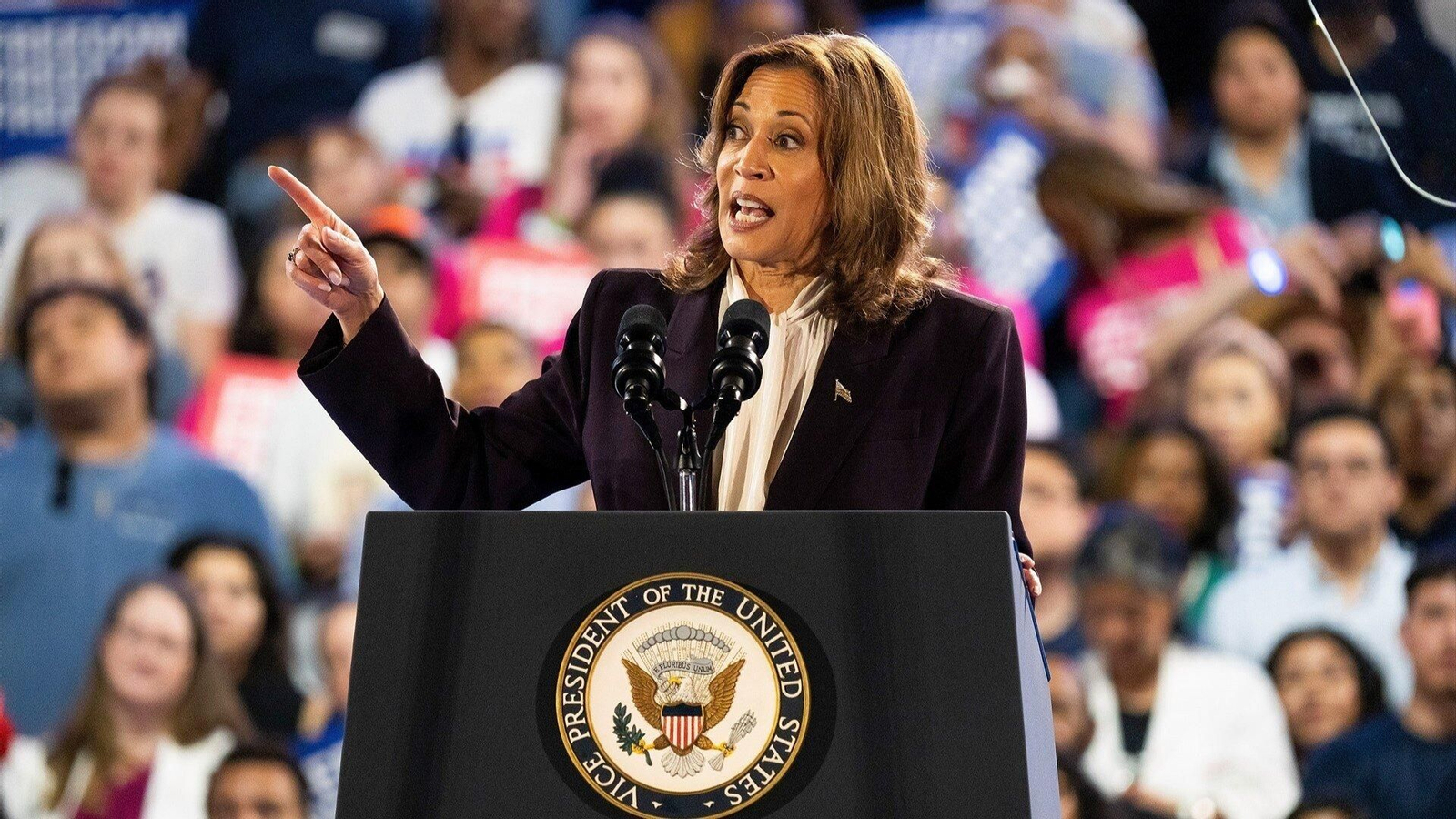 La vicepresidenta de Estados Unidos y candidata demócrata a la Casa Blanca, Kamala Harris. // EP