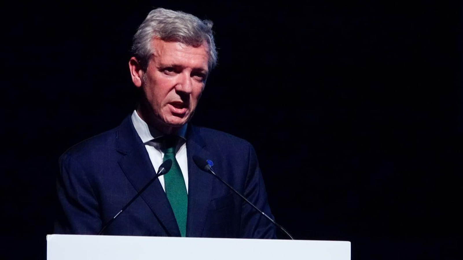 Alfonso Rueda, en la gracuadión de Industriales de la UVigo.