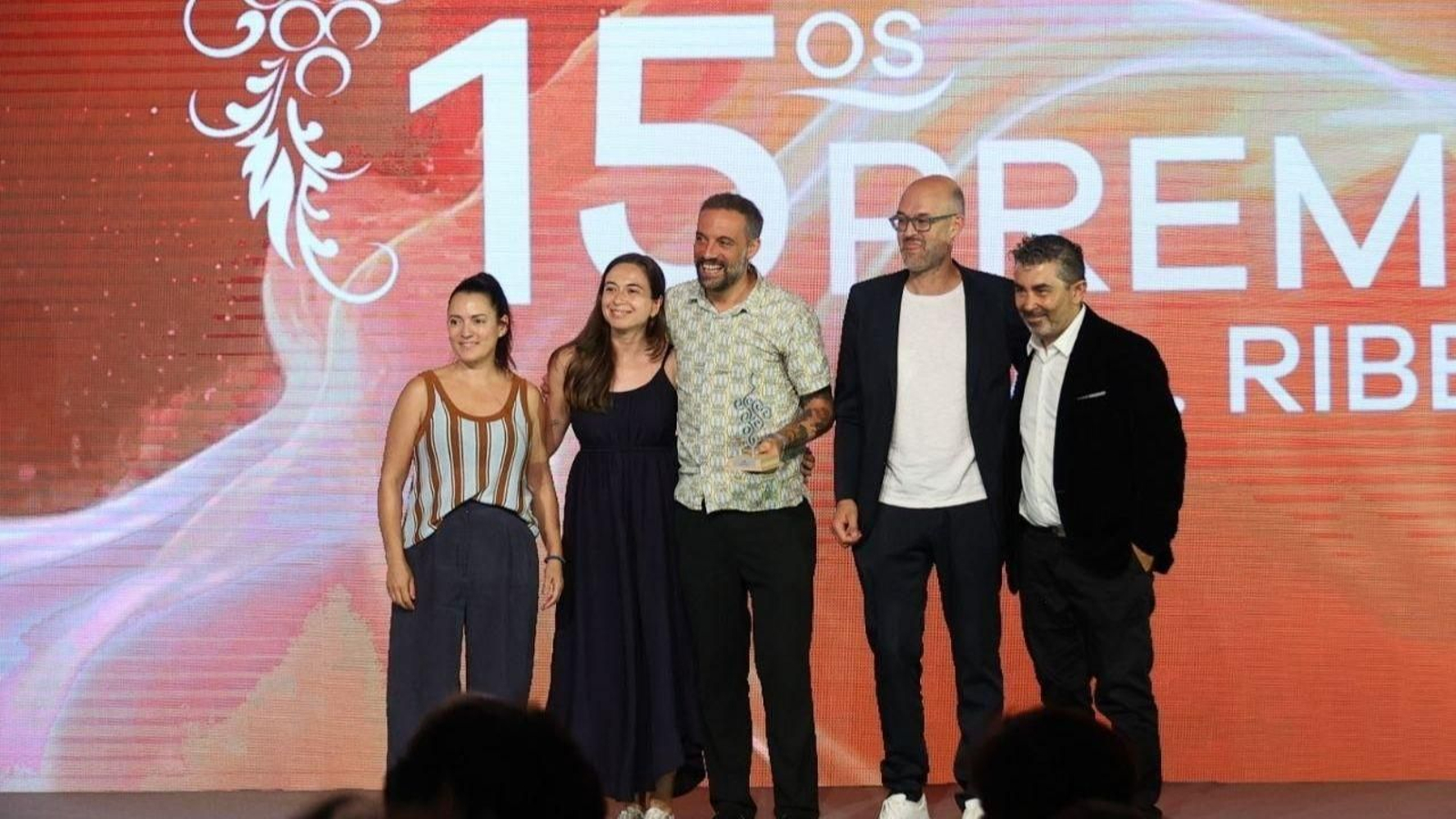 Premiados en la gala de los XV Premios DO Ribeiro, celebrada en el Auditorio Mar de Vigo.