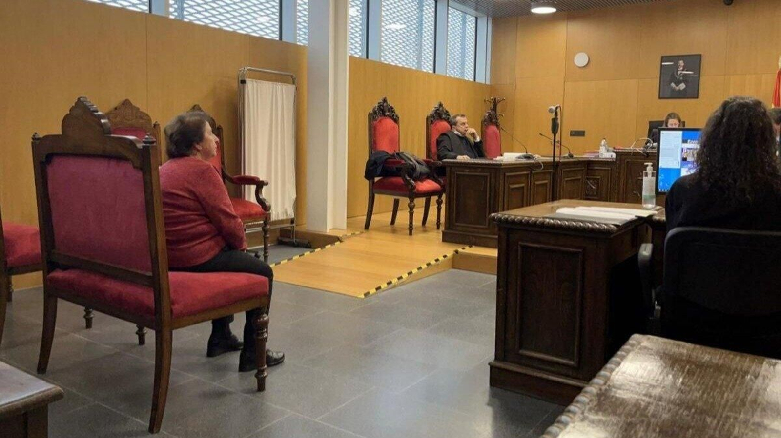 Mercedes B.G., en el juicio de este lunes en el Penal 1.