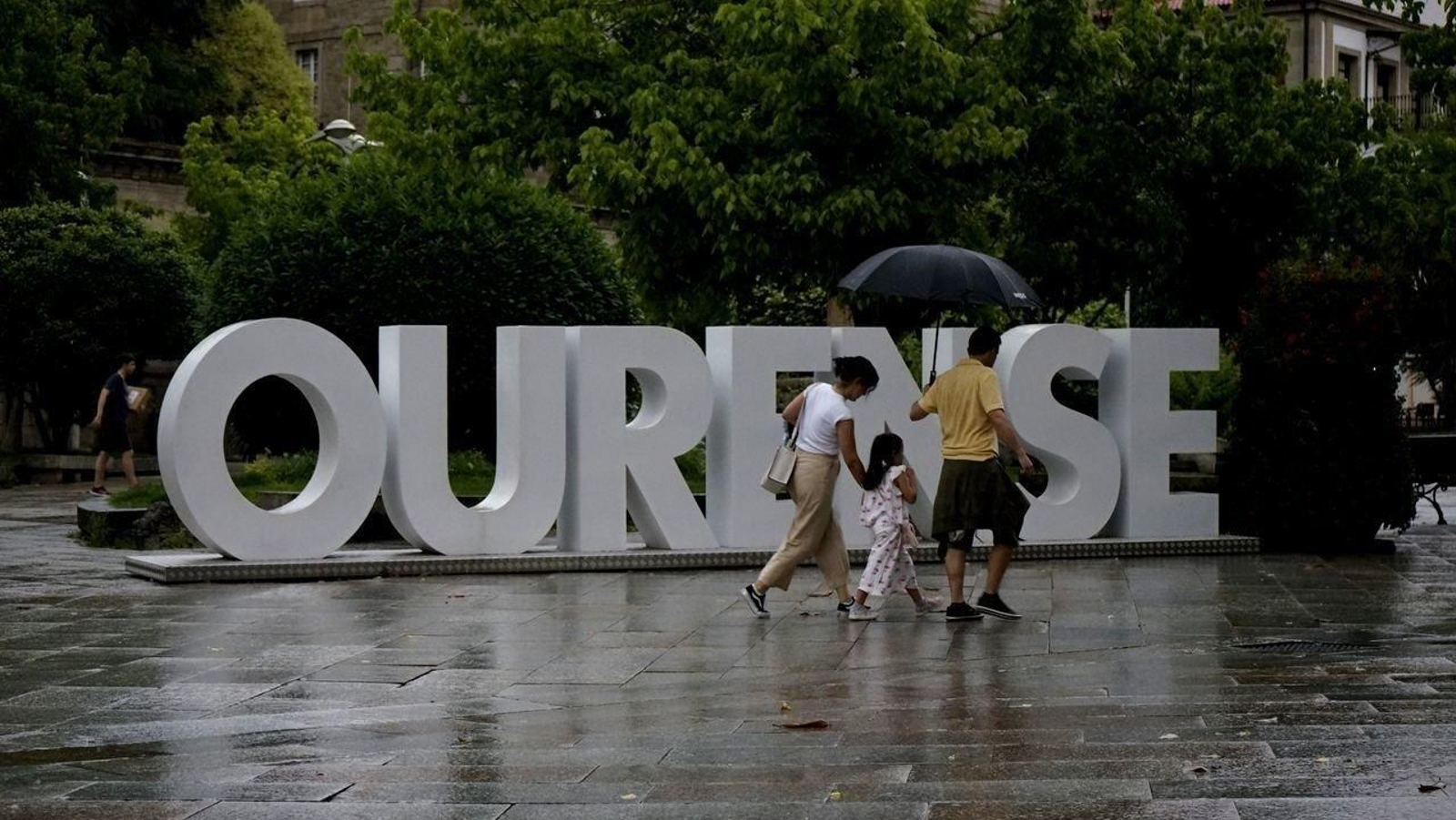 Tormenta de verano en Ourense.