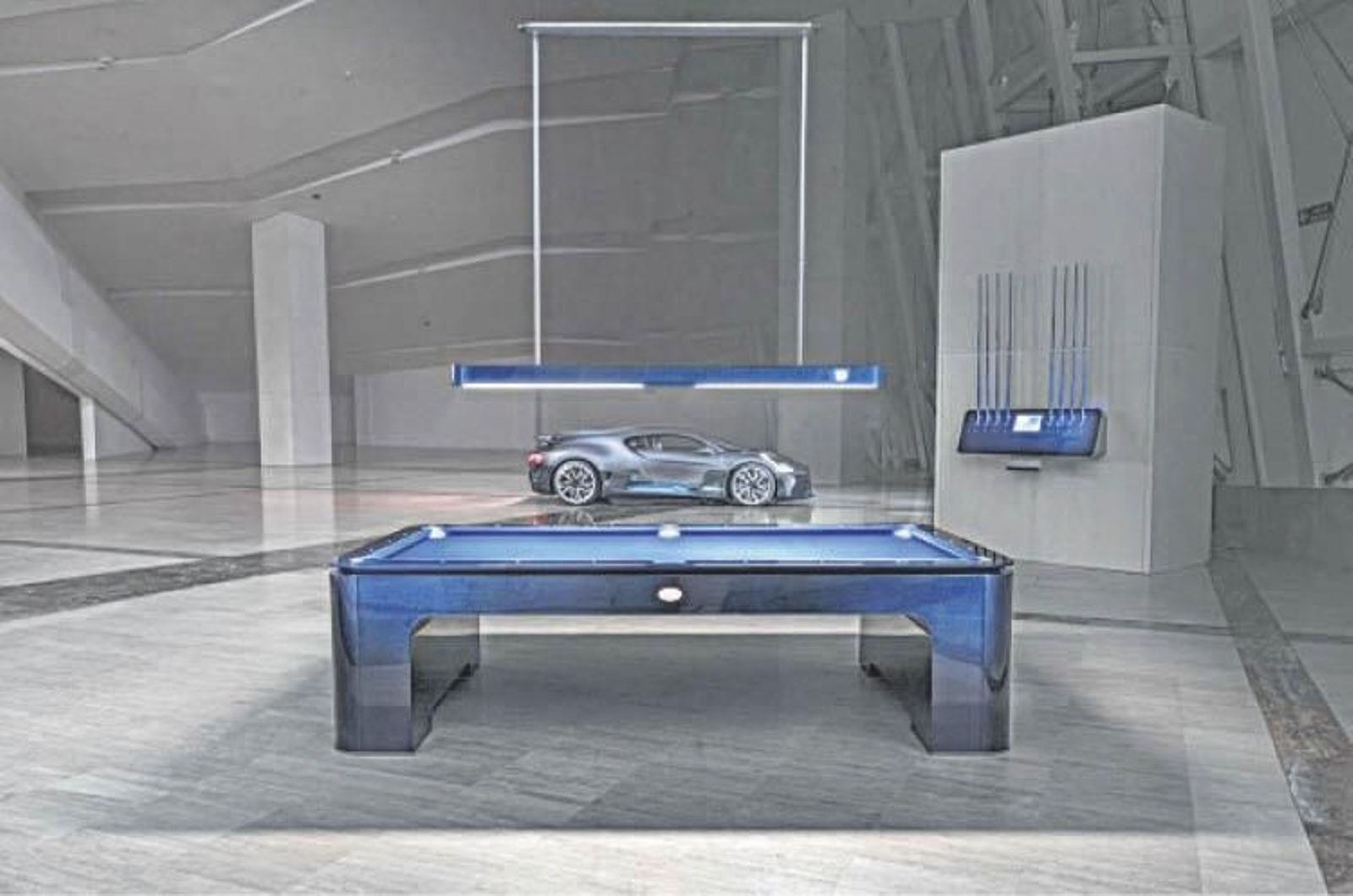 La Primera mesa de billar Bugatti lista para su entrega.
