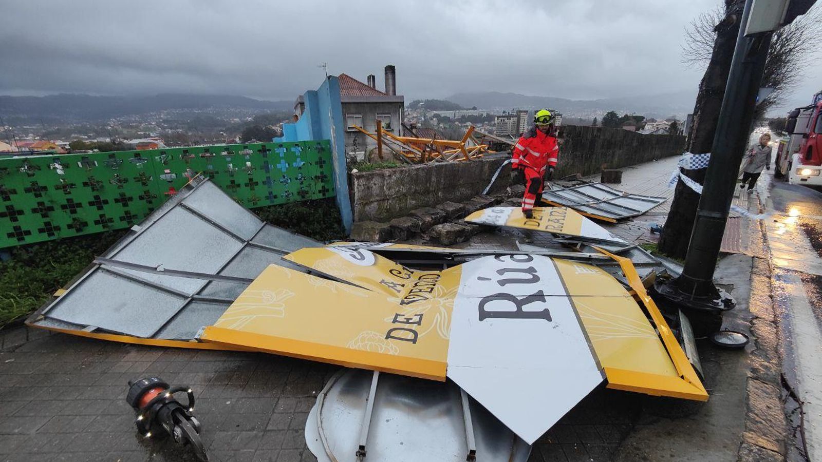 GALERÍA | Los estragos de la borrasca Herminia en Vigo